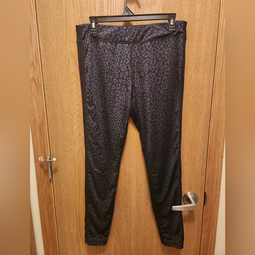 Black Leopard Print Leggings